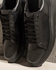 Francisco Black Leather Sneakers for Men - Julia & Santos