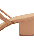 Nelfa Tan Slip-on Strappy Block Heel - Julia & Santos