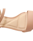 Tan Square Toe Block Heel - Julia & Santos