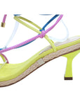 Multicolored Tie Up Heeled Sandal - Julia & Santos