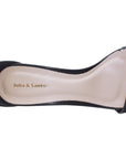 Carolina Black Asymmetric Square Toe Heel - Julia & Santos