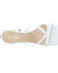 Melissa White Strappy Square Toe Heel - Julia & Santos