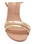 Connie Tan & Gold Open Toe Stiletto Heel - Julia & Santos