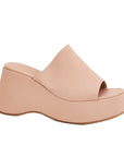 Selentia Faux Leather Wedge Sandals - Julia & Santos