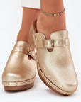 Arvalyn Studded Buckle-Heel Clogs - Julia & Santos