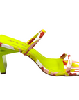 Multicolored Camo Slip On Heeled Sandals - Julia & Santos