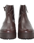 Leather Ankle Lug Sole Boots - Julia & Santos