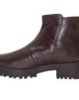 Leather Ankle Lug Sole Boots