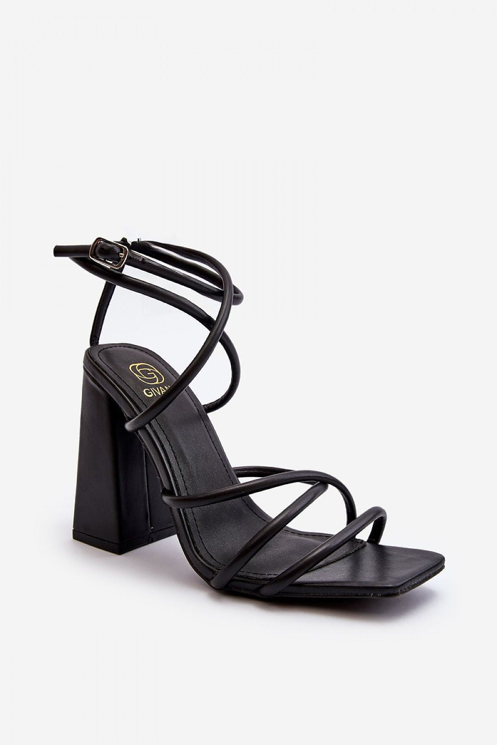 Eliore Strappy Multi-Color Block Heeled Sandal - Julia & Santos 
