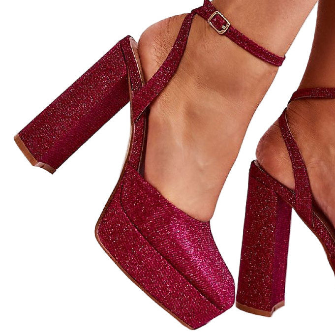 Valerisse Glitter Stiletto Evening Sandals - Julia & Santos 