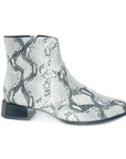 Leather Snake Print Chelsea Boots - Julia & Santos 