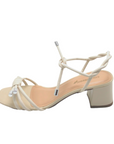 Off White Block Heeled Sandal - Julia & Santos 