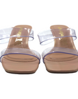 Slip On Clear Heeled Sandals - Julia & Santos 