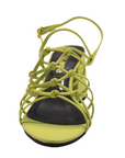 Strappy Lime Green Heeled Sandals - Julia & Santos 