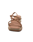 Strappy Blush Platform Wedge - Julia & Santos 