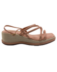 Strappy Blush Platform Wedge - Julia & Santos 