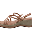 Strappy Blush Platform Wedge - Julia & Santos 