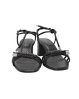 Mestico Black Block Heeled Sandals - Julia & Santos 