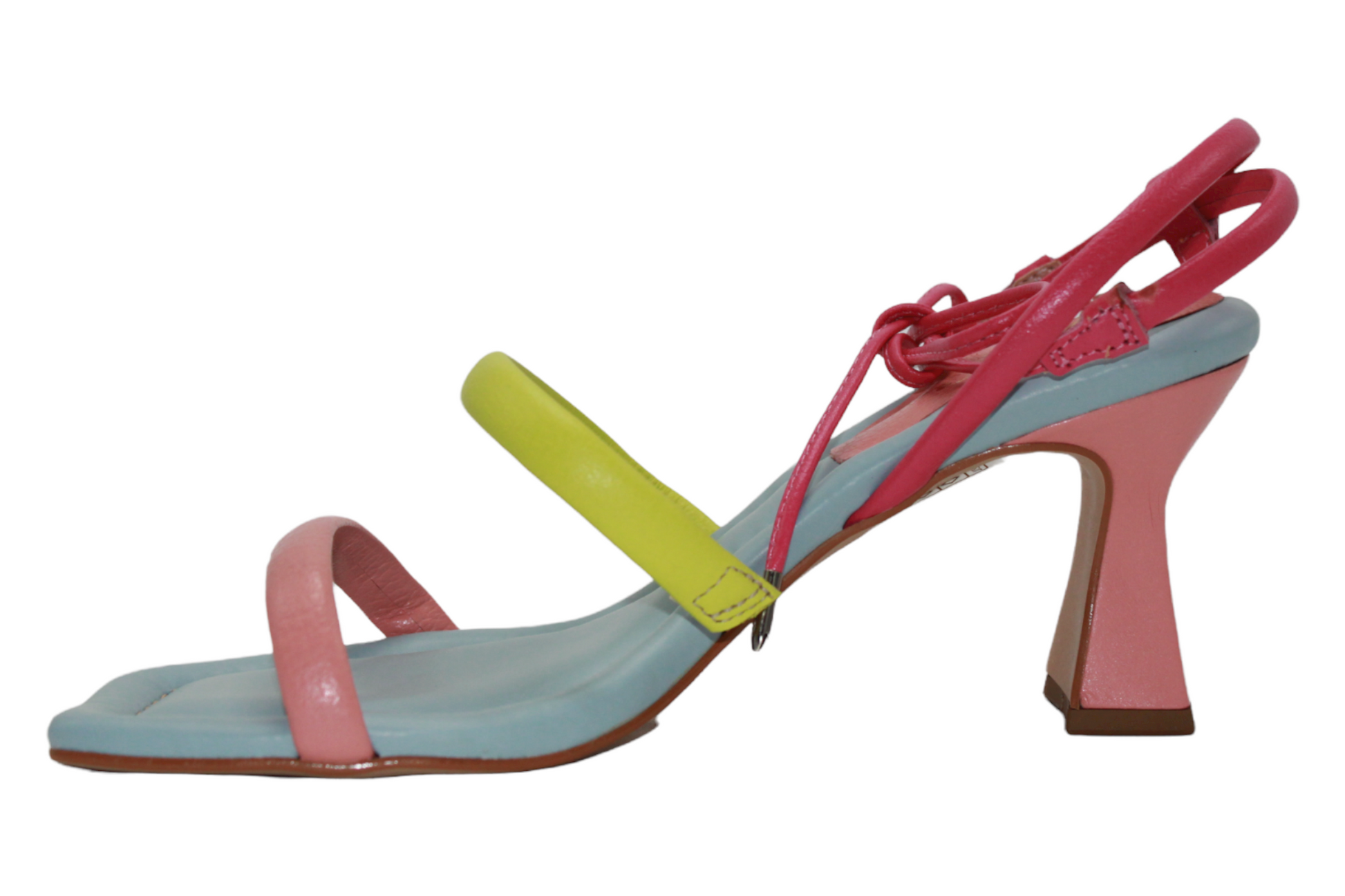Multicolored Neon Heeled Sandals - Julia & Santos 