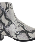 Leather Snake Print Chelsea Boots - Julia & Santos 