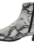 Leather Snake Print Chelsea Boots - Julia & Santos 