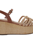 Alexandra Brown Textile Platform Wedge - Julia & Santos 