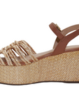 Alexandra Brown Textile Platform Wedge - Julia & Santos 