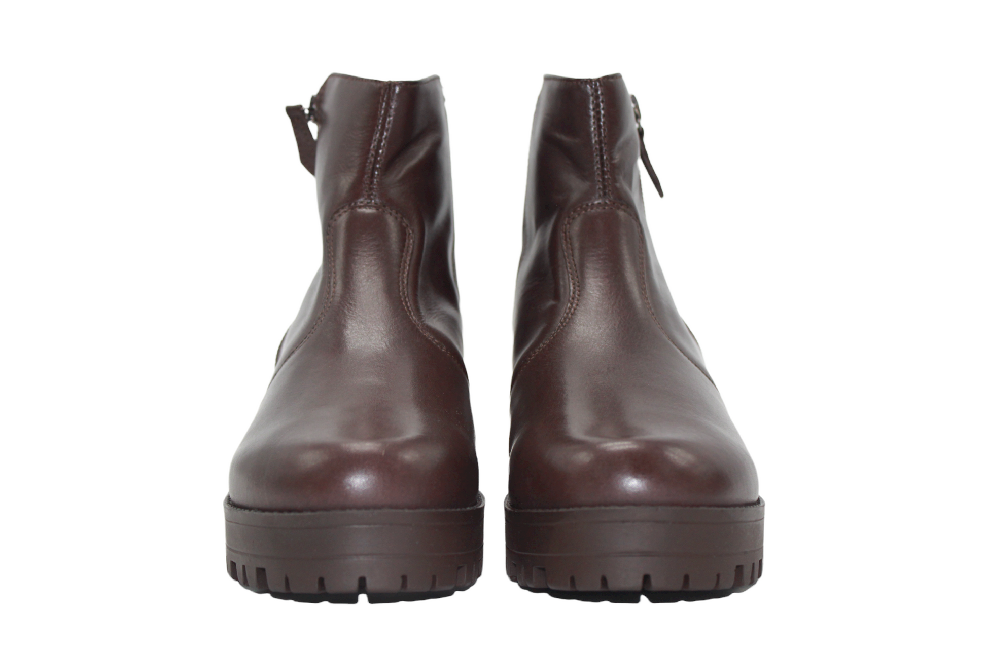 Leather Ankle Lug Sole Boots - Julia & Santos 