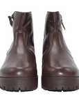 Leather Ankle Lug Sole Boots - Julia & Santos 