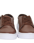 Brown and White Leather Sneakers - Julia & Santos 