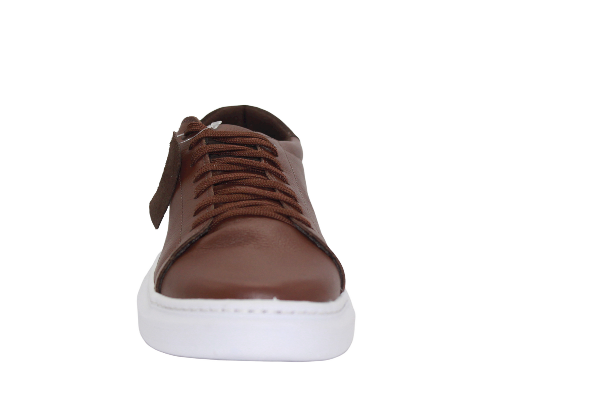 Brown and White Leather Sneakers - Julia & Santos 