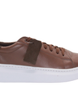 Brown and White Leather Sneakers - Julia & Santos 