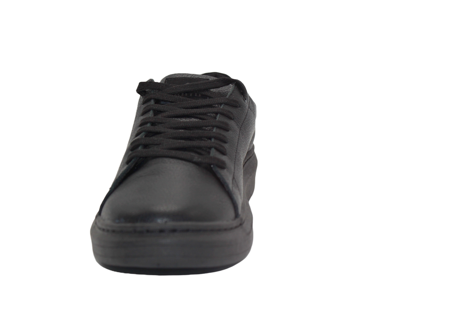 Black Leather Sneaker - Julia & Santos 