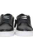 Black and White Leather Sneakers - Julia & Santos 