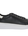 Black and White Leather Sneakers - Julia & Santos 