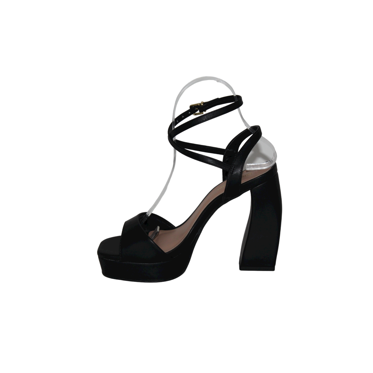 Open Toe Platform Heel with Ankle Strap