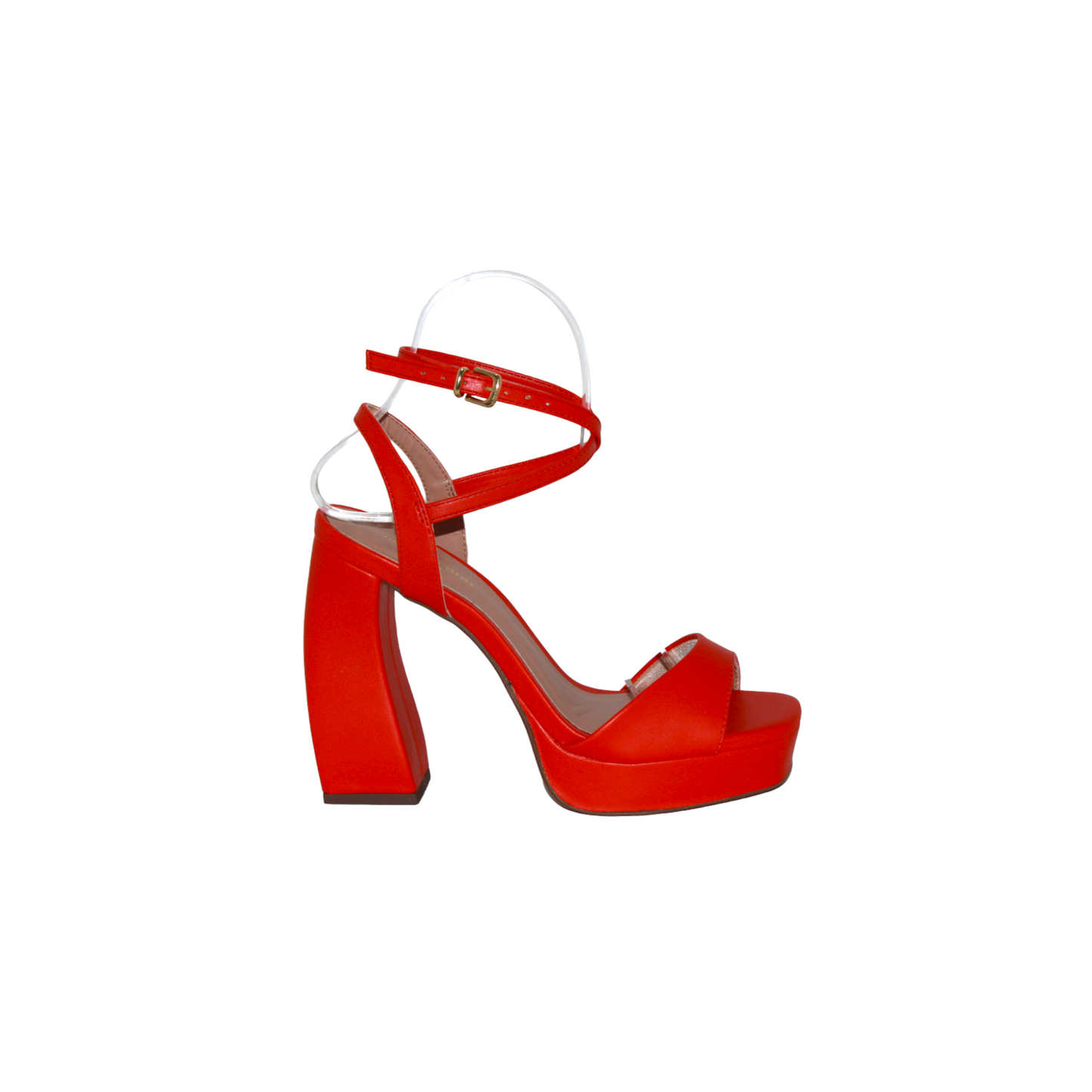 Open Toe Platform Heel with Ankle Strap