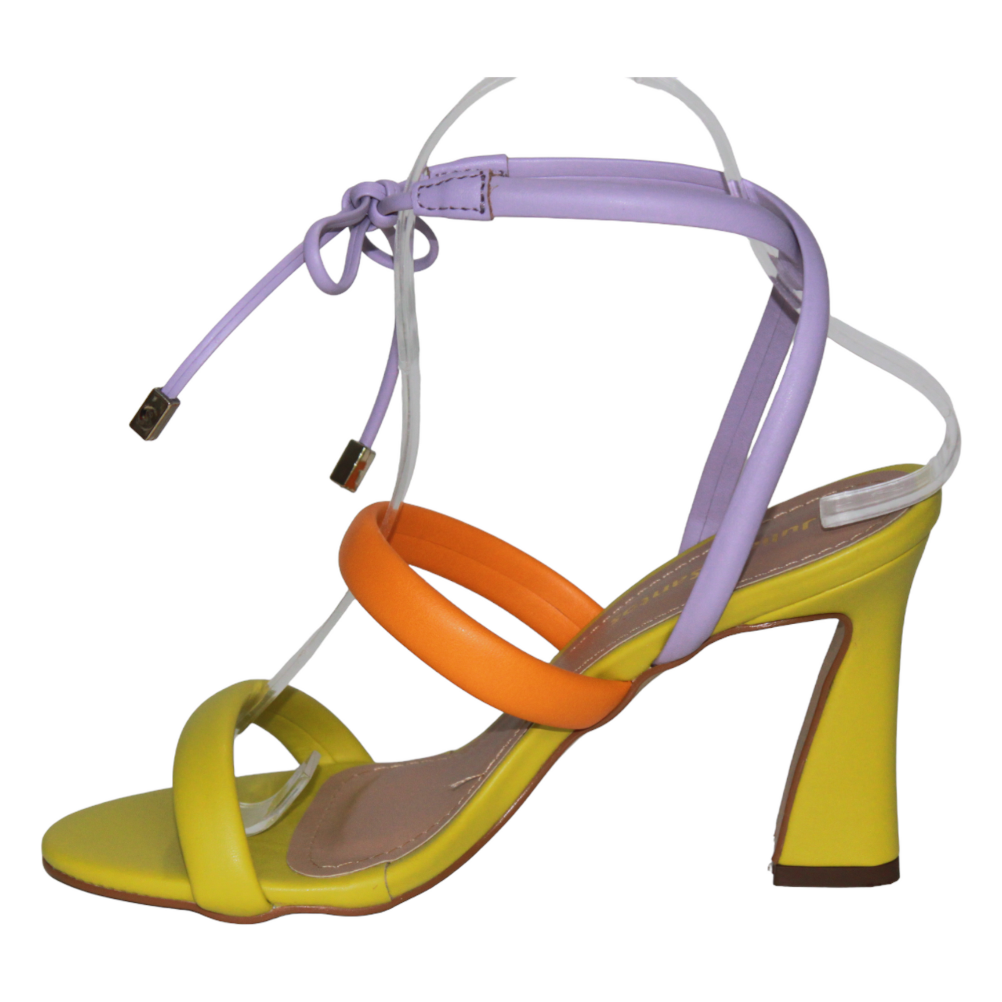 Multicolored Tie Up Heeled Sandal - Julia &amp; Santos 