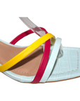 Multicolored Kitten Heel Sandal - Julia & Santos 