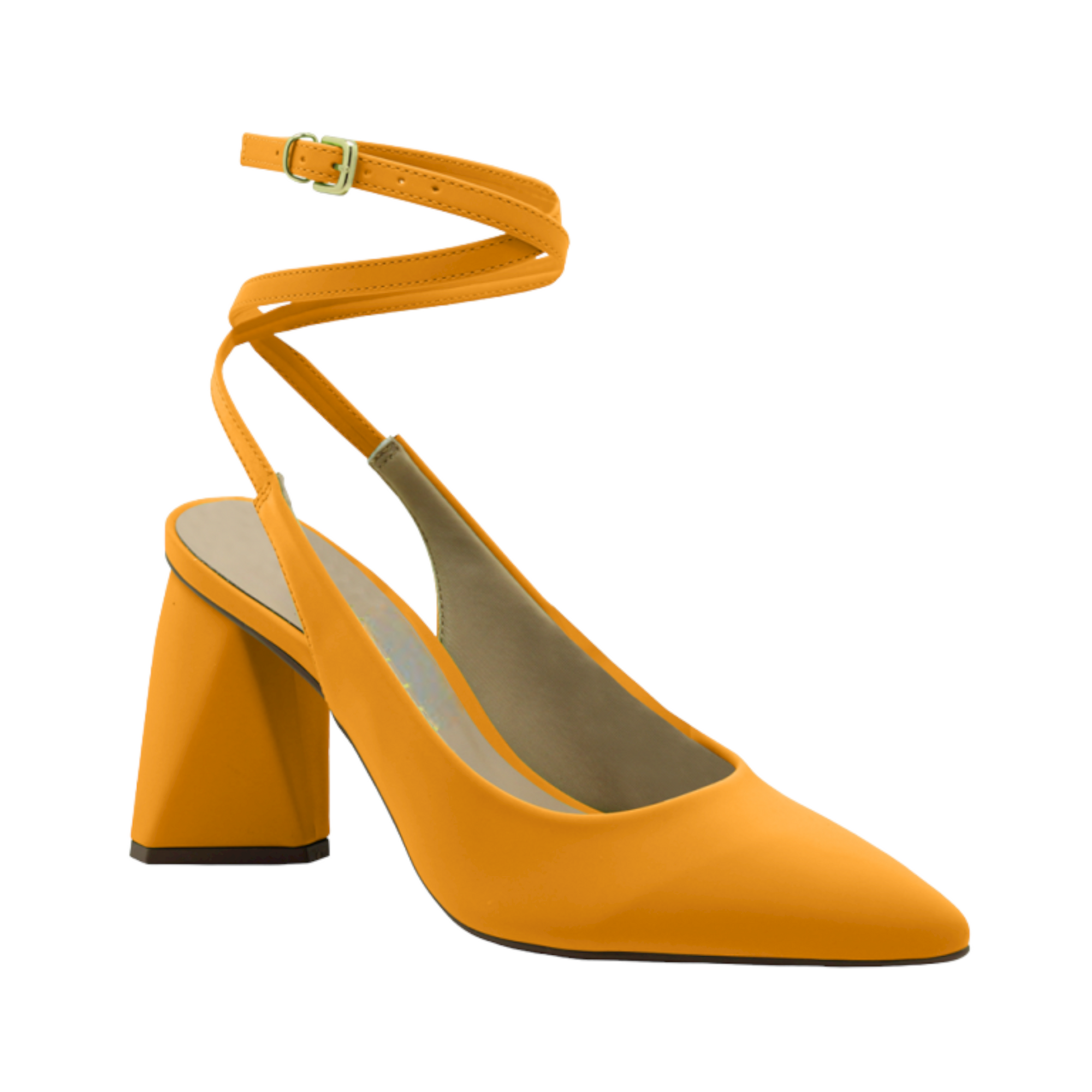 Pointed Closed Toe Ankle Tie Up Heels - Julia & Santos